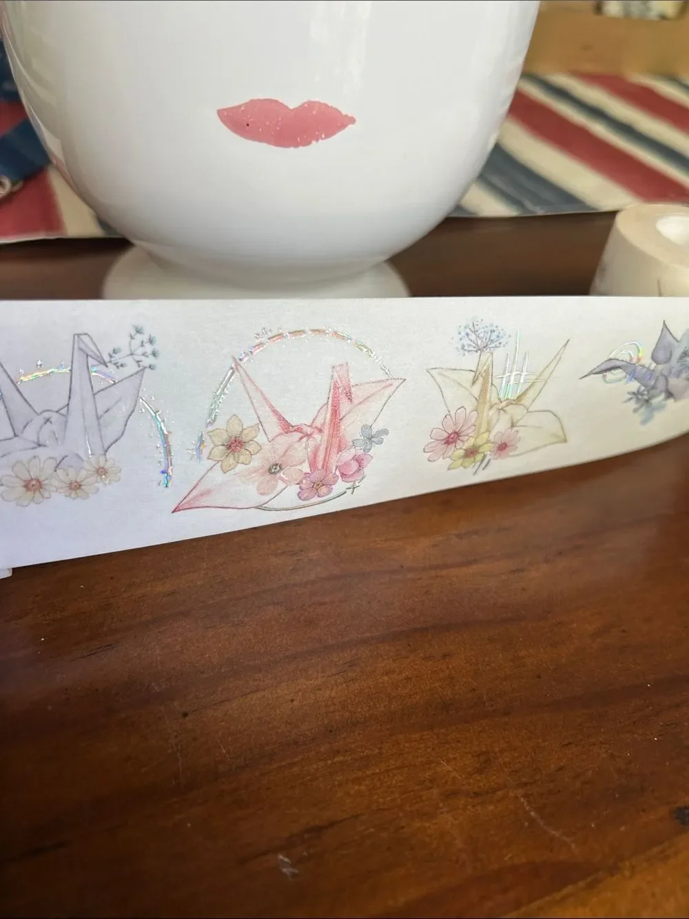 Washi Tape  Origami Crane Party Tape - Multicolor like new